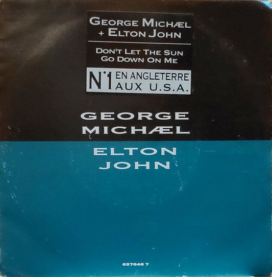 George Michael, Elton John : Don't Let The Sun Go Down On Me (7", Single, Lar)