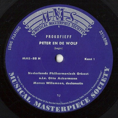 Sergei Prokofiev, Nederlands Philharmonisch Orkest : Peter En De Wolf (10")