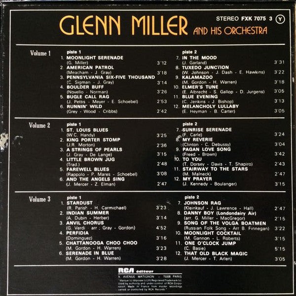 Glenn Miller And His Orchestra : Glenn Miller And His Orchestra (Box, Comp + 3xCass)