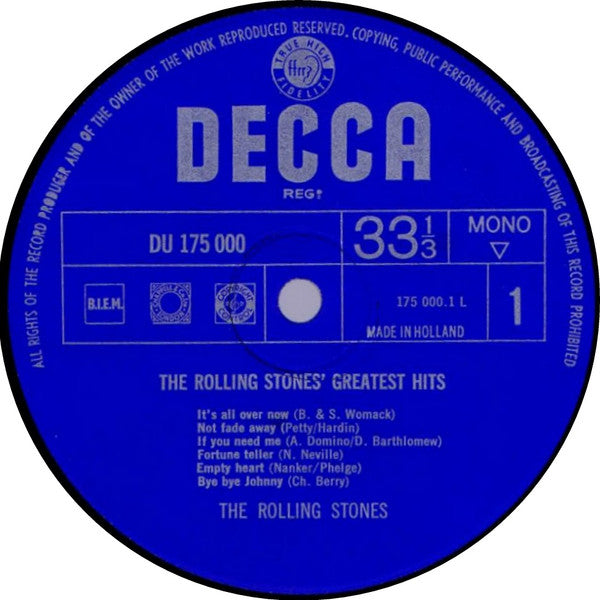 The Rolling Stones : Greatest Hits (LP, Comp, Mono, RP)