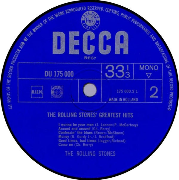 The Rolling Stones : Greatest Hits (LP, Comp, Mono, RP)