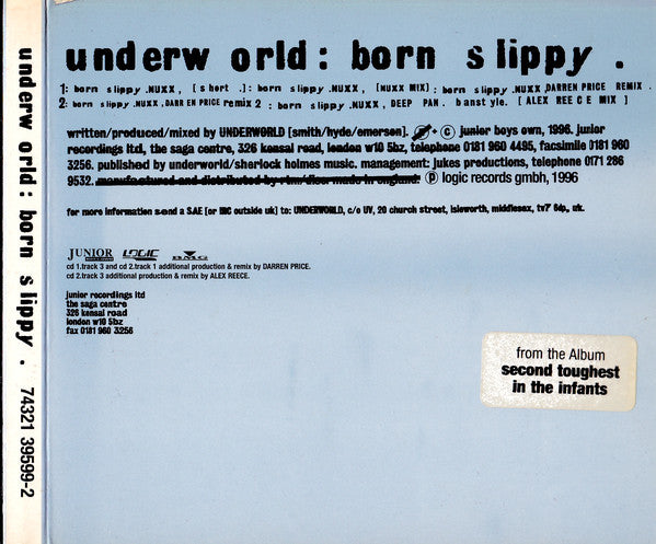Underworld : Born Slippy (2xCD, Maxi, Dig)