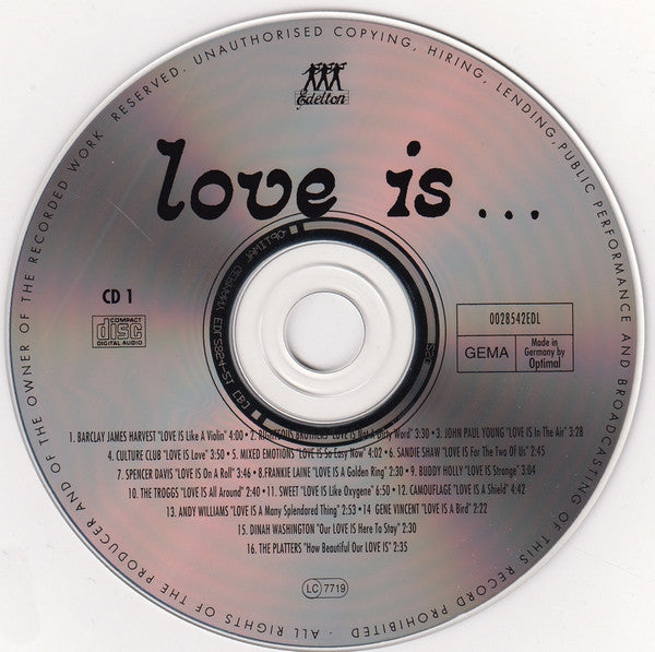 Various : Love Is ... (2xCD, Comp)