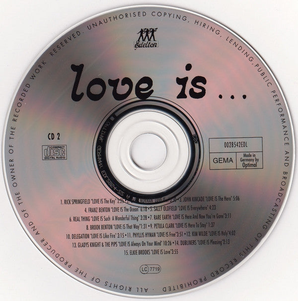 Various : Love Is ... (2xCD, Comp)
