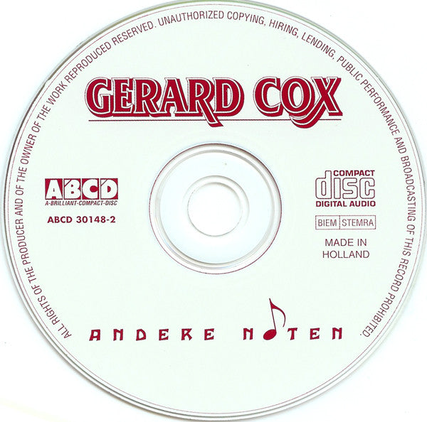 Gerard Cox : Andere Noten (CD, Album + CD)
