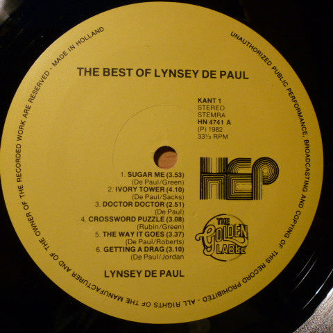 Lynsey De Paul : The Best Of Lynsey De Paul (LP, Comp)