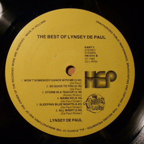 Lynsey De Paul : The Best Of Lynsey De Paul (LP, Comp)