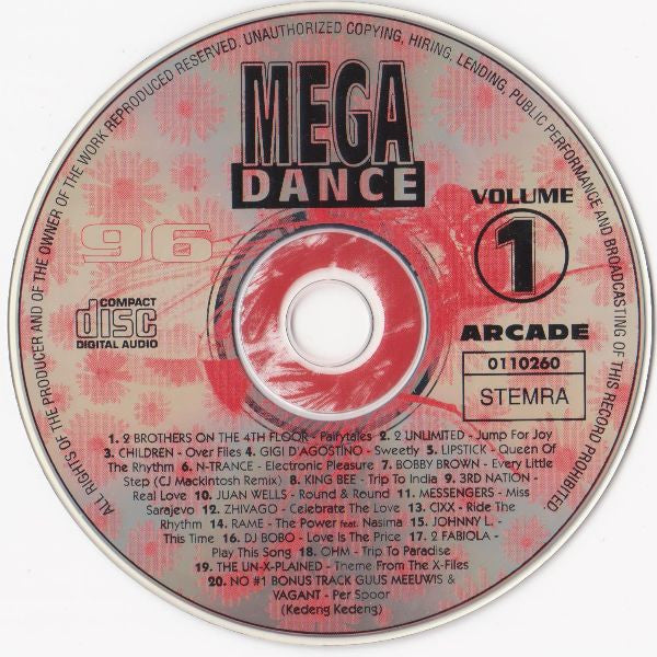 Various : Mega Dance 96 Volume 1 (CD, Comp)