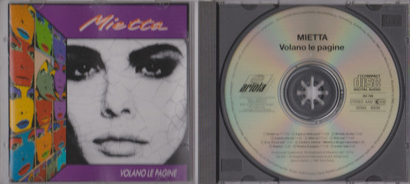 Mietta : Volano Le Pagine (CD, Album)