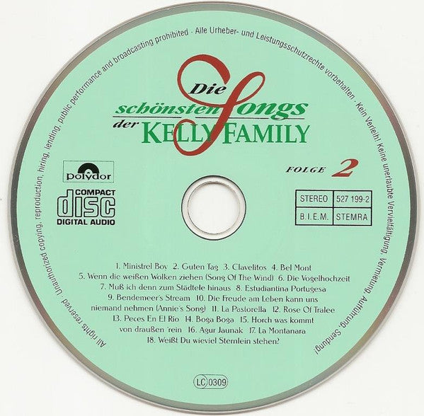 The Kelly Family : Die Schönsten Songs Der Kelly Familly (Folge 2) (CD, Comp, RE, RM)
