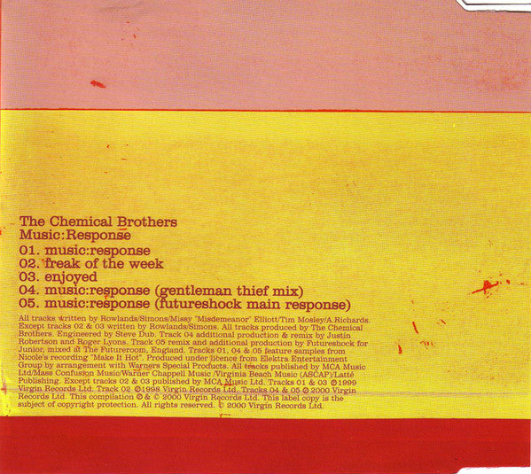 The Chemical Brothers : Music:Response (CD, EP)