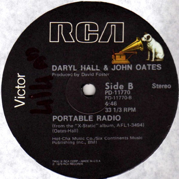 Daryl Hall & John Oates : Running From Paradise (12")
