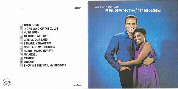 Harry Belafonte, Miriam Makeba : An Evening With Belafonte / Makeba (CD, Album, RE, RP)