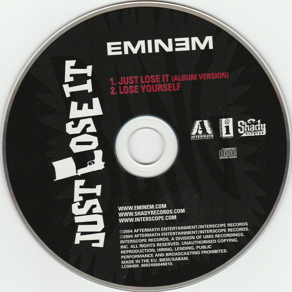 Eminem : Just Lose It (CD, Single)
