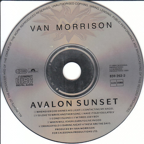 Van Morrison : Avalon Sunset (CD, Album)