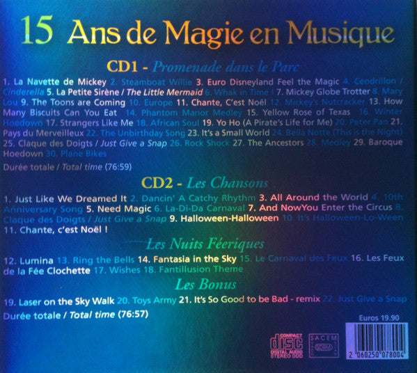 Various : Disneyland Resort Paris - 15 Magical Years (2xCD, Comp)
