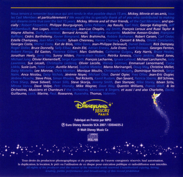 Various : Disneyland Resort Paris - 15 Magical Years (2xCD, Comp)
