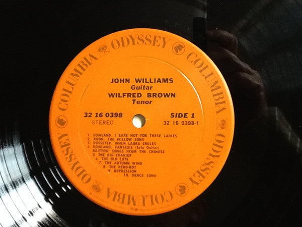 John Williams (7), Wilfred Brown : Britten • Songs From The Chinese / Dodgson • Four Poems Of John Clare / Elizabethan Songs / Dowland • Pieces For Solo Guitar (LP)