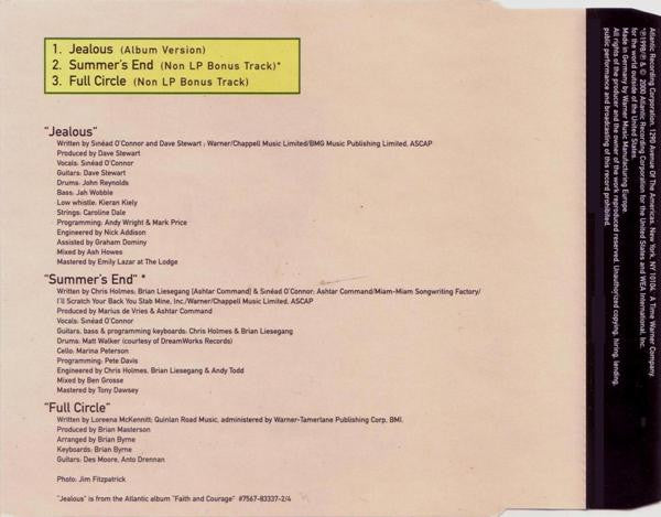 Sinéad O'Connor : Jealous (CD, Single)