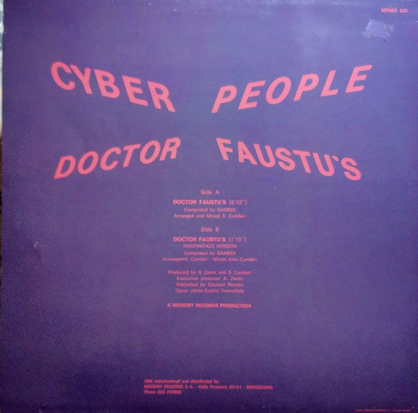Cyber People : Doctor Faustu's (12")