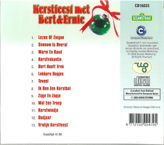 Bert & Ernie : Kerstfeest Met Bert & Ernie (CD, Album, RE)