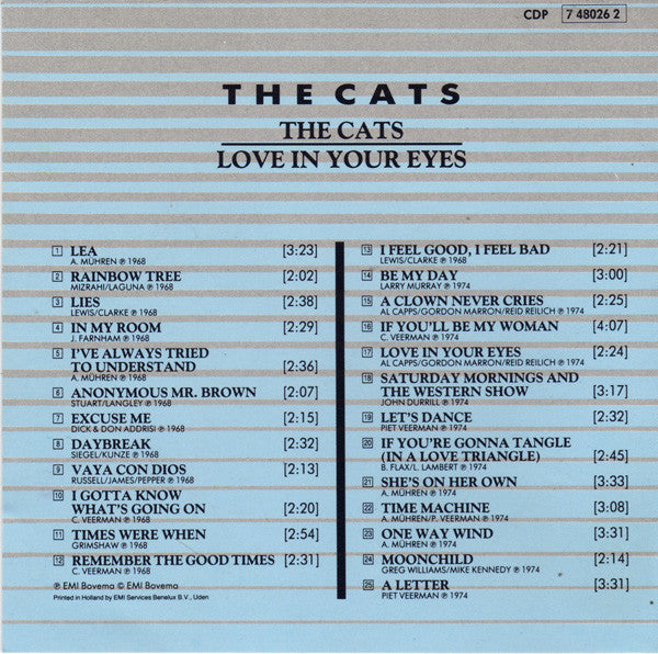 The Cats : Cats / Love In Your Eyes (CD, Comp)