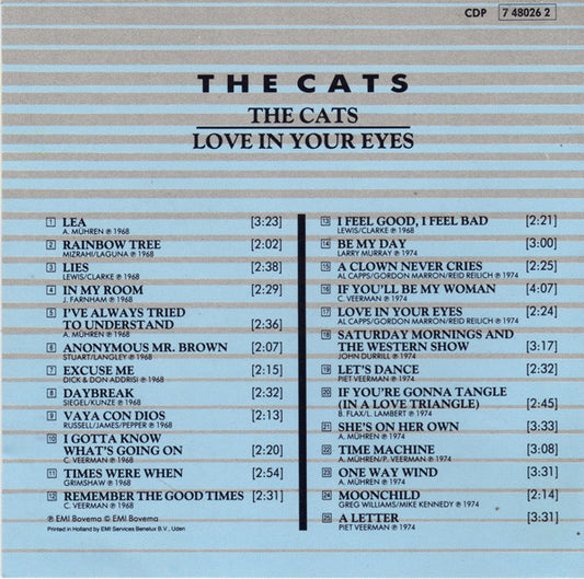 The Cats : Cats / Love In Your Eyes (CD, Comp)