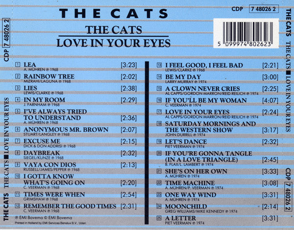The Cats : Cats / Love In Your Eyes (CD, Comp)