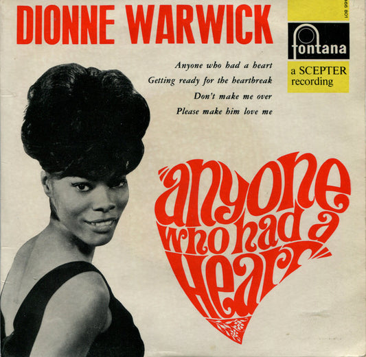 Dionne Warwick : Anyone Who Had A Heart (7", EP, Mono)