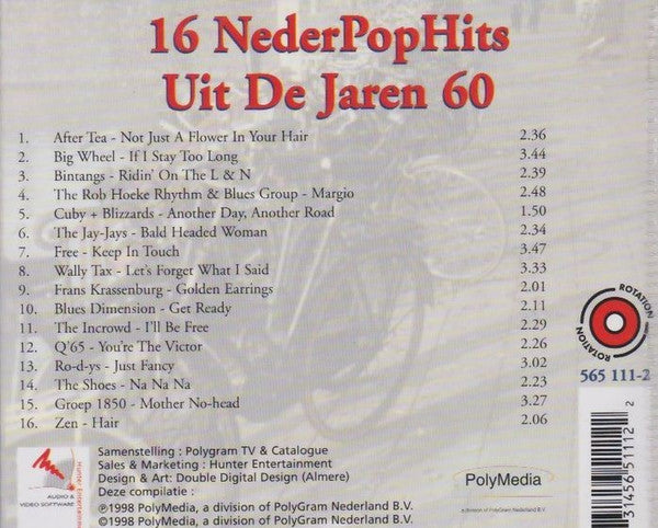 Various : 16 NederPopHits Uit De Jaren 60 (CD, Comp)