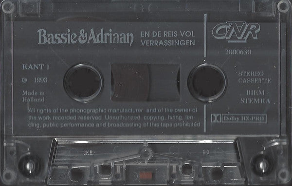 Bassie & Adriaan : En De Reis Vol Verrassingen (Cass, Album)