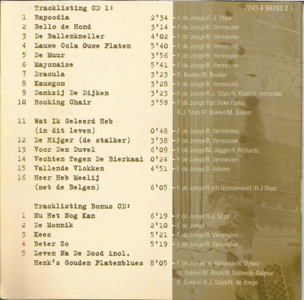 Freek de Jonge & Robert Jan Stips : Rapsodia (2xCD, Album)