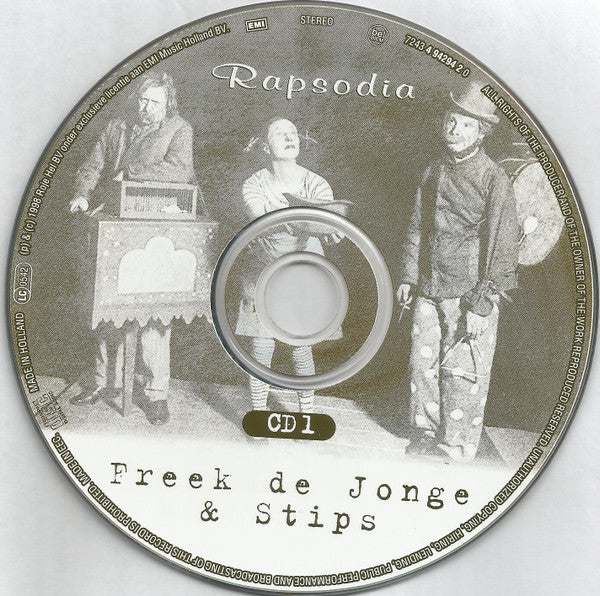 Freek de Jonge & Robert Jan Stips : Rapsodia (2xCD, Album)
