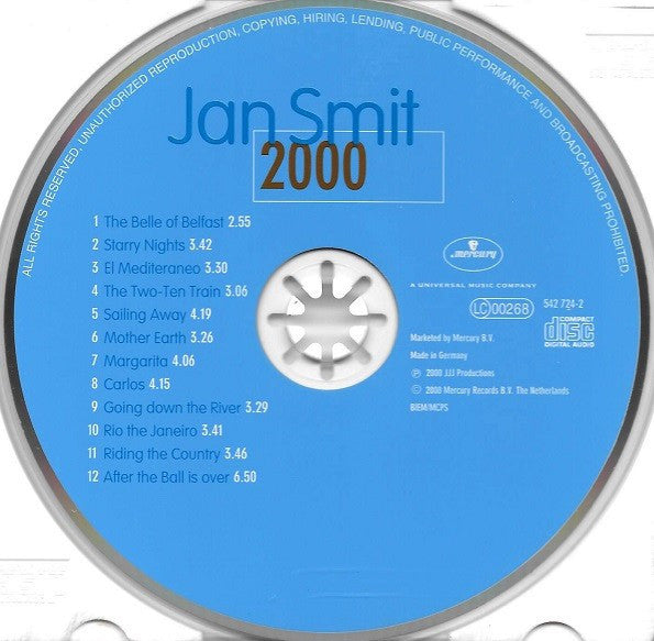 Jan Smit : 2000 (CD, Album)