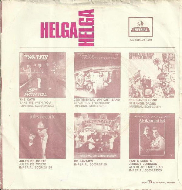 Helga (3) : Vlammetjes / Dai-Dai-Dai (7", Single)