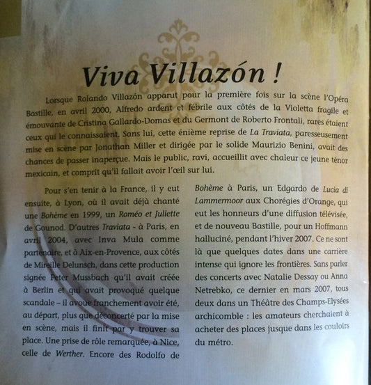 Rolando Villazón : Viva Villazón ! (2xCD, Comp, Enh)
