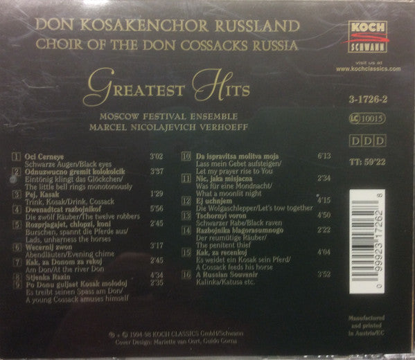 Don Kosaken-Chor, Moscow Festival Ensemble : Greatest HIts (CD, Album, Comp)