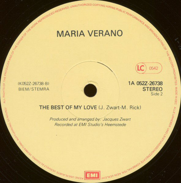 Maria Verano : I'll Tell You (12", Single)