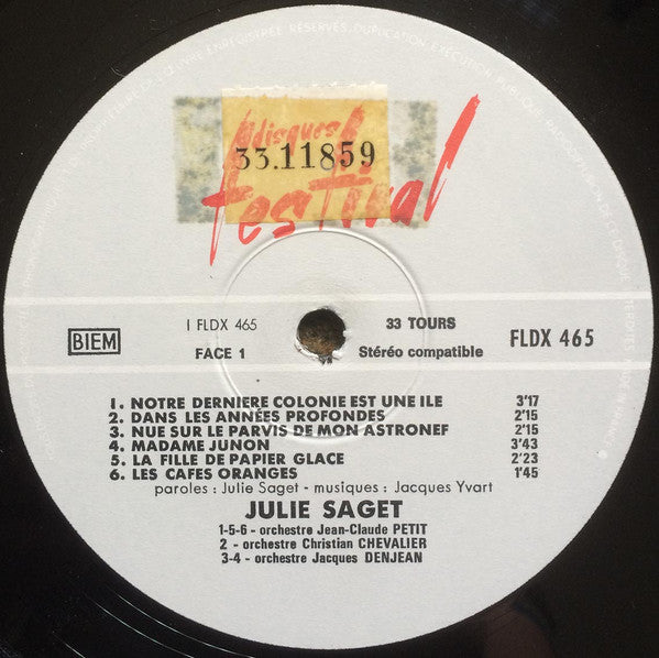 Julie Saget : Julie Saget (LP, Album)