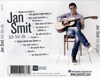 Jan Smit : Ich Bin Da (Het Duitse Album) (CD, Album)