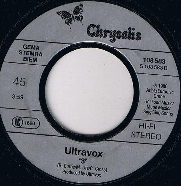 Ultravox : Same Old Story (7", Single)