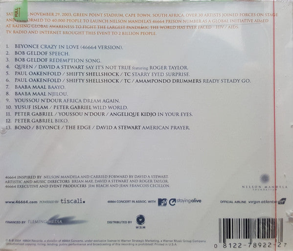 Various : 46664 - Part 1 African Prayer (CD, Album)