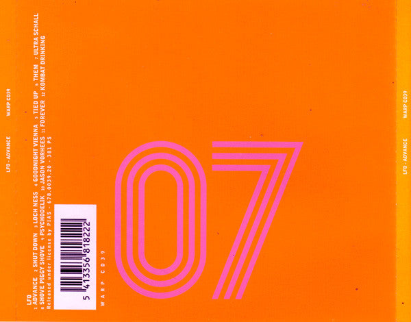 LFO : Advance (CD, Album)