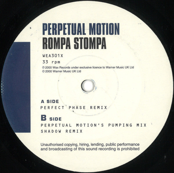Perpetual Motion : Rompa Stompa (12")
