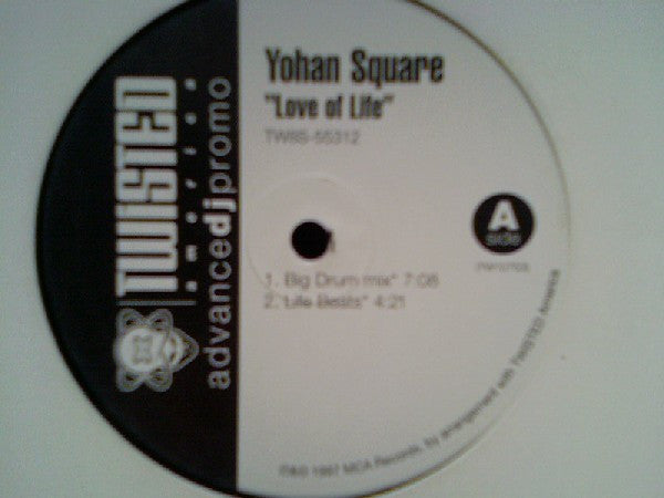 Yohan Square : Love Of Life (12", Advance, Promo)