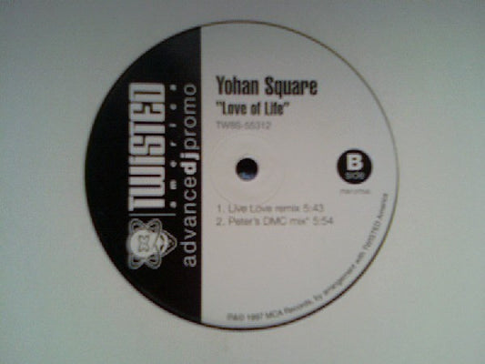 Yohan Square : Love Of Life (12", Advance, Promo)