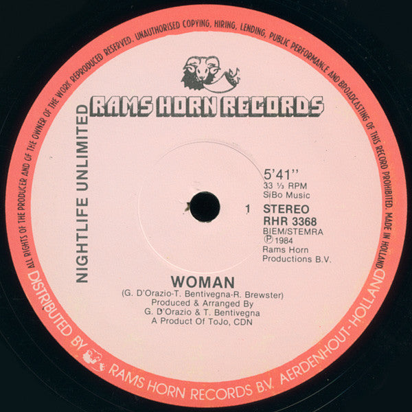 Nightlife Unlimited : Woman / Some Make You Dance (12", Single)
