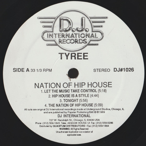 Tyree Cooper : Nation Of Hip House (LP, Album)