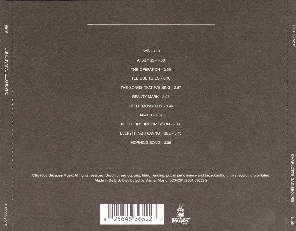 Charlotte Gainsbourg : 5:55 (CD, Album)