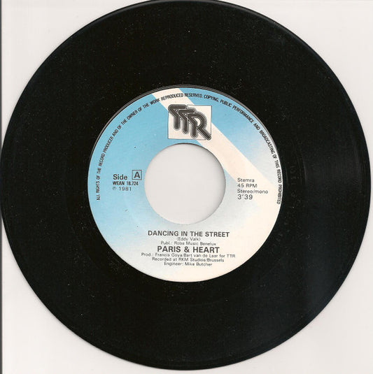 Paris & Heart : Dancing In The Street (7", Single)